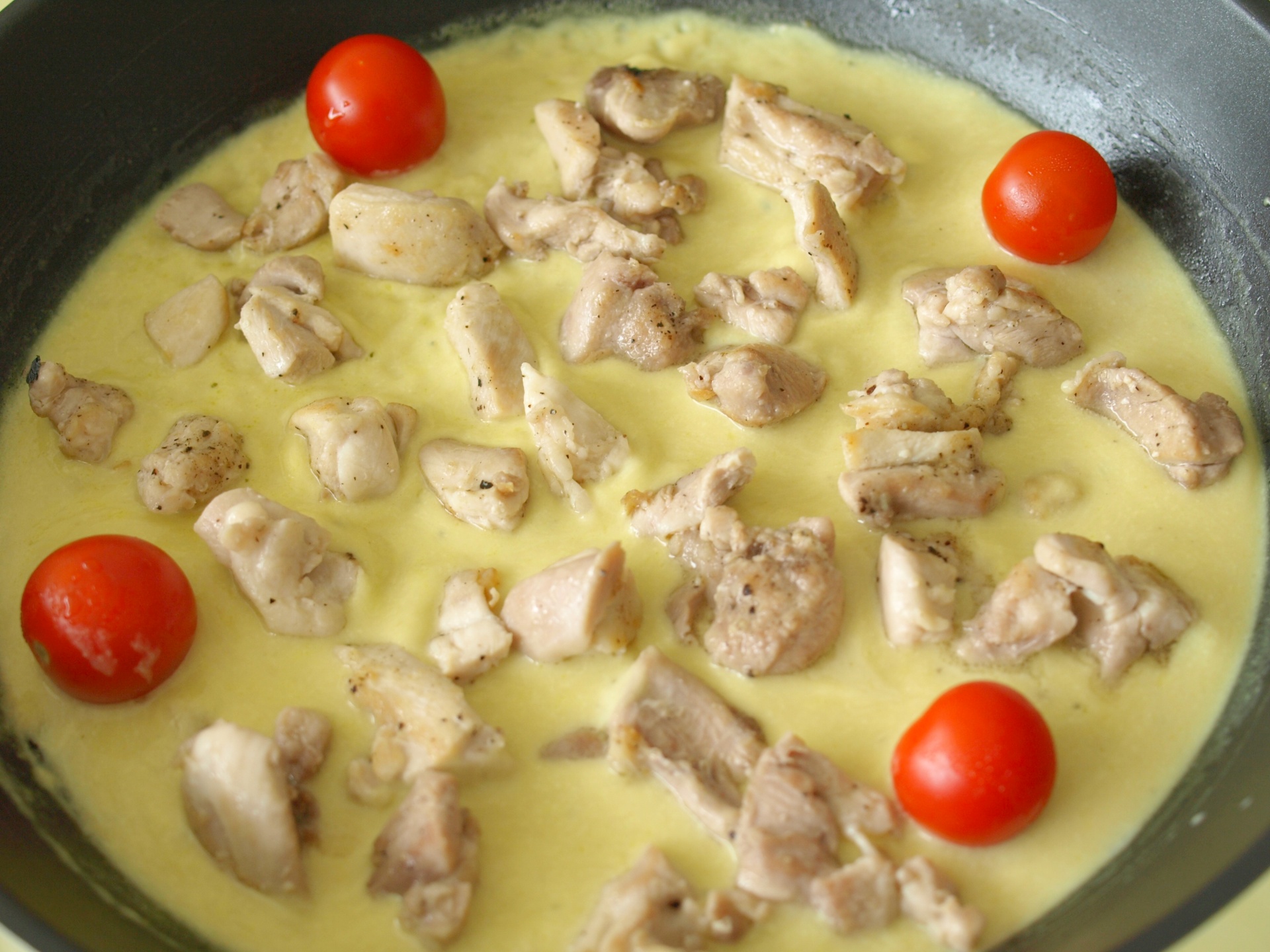 Hhnchenragout mit Artischockensauce