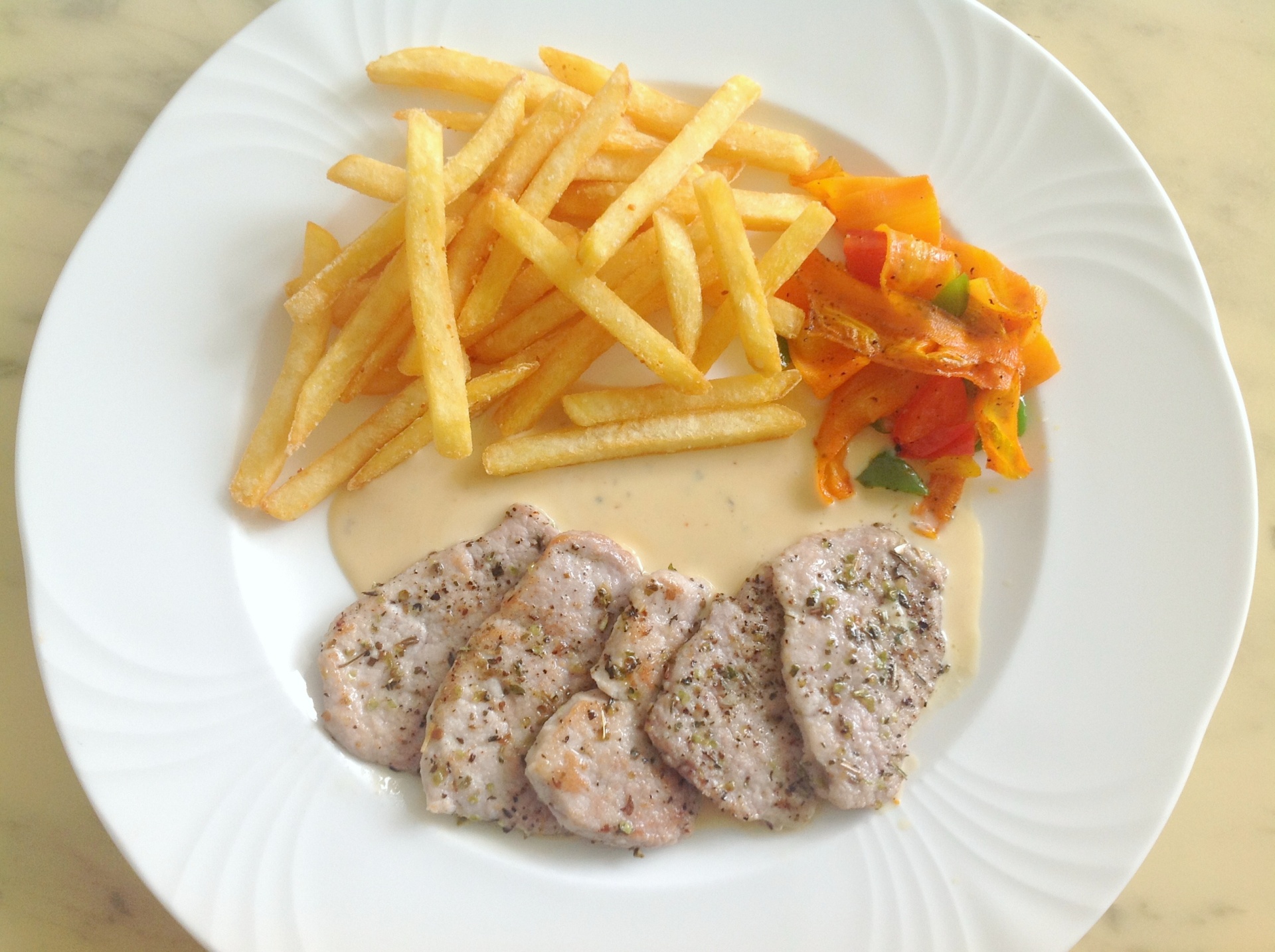 Schweinefilet mit Minutengemse