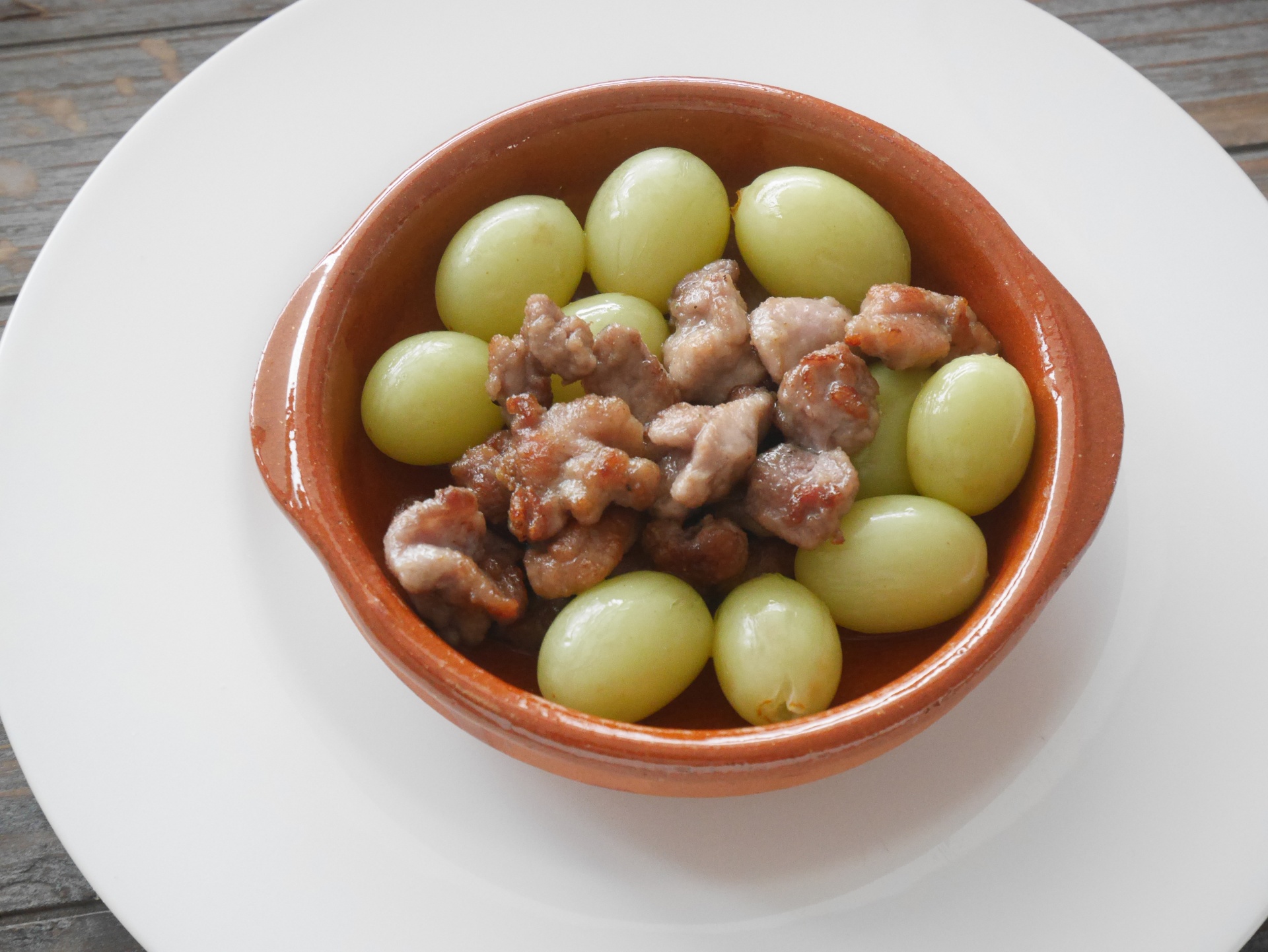 Entenbrust mit Trauben