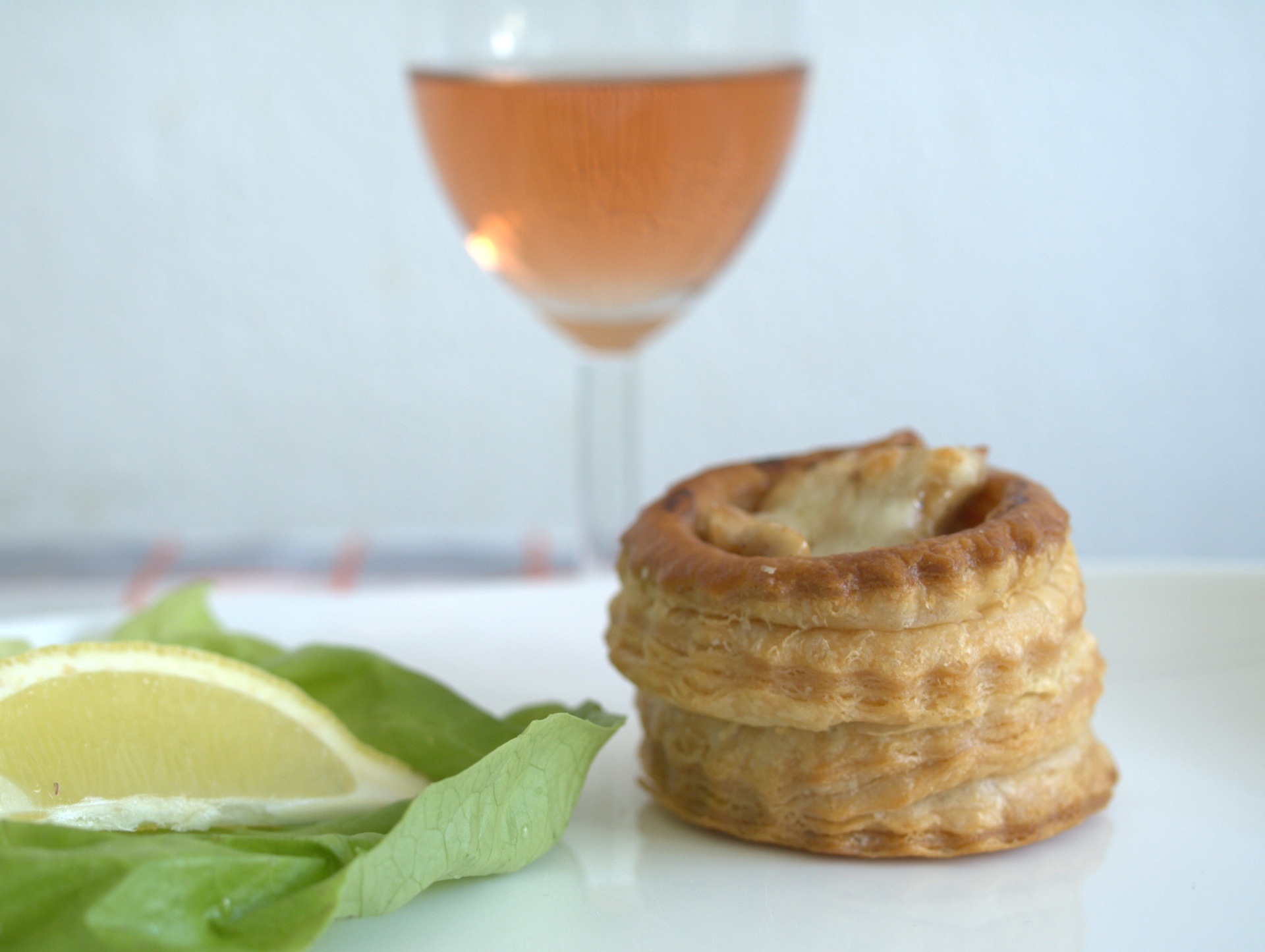 Pastetchen mit Hhnchenragout und Pilzen