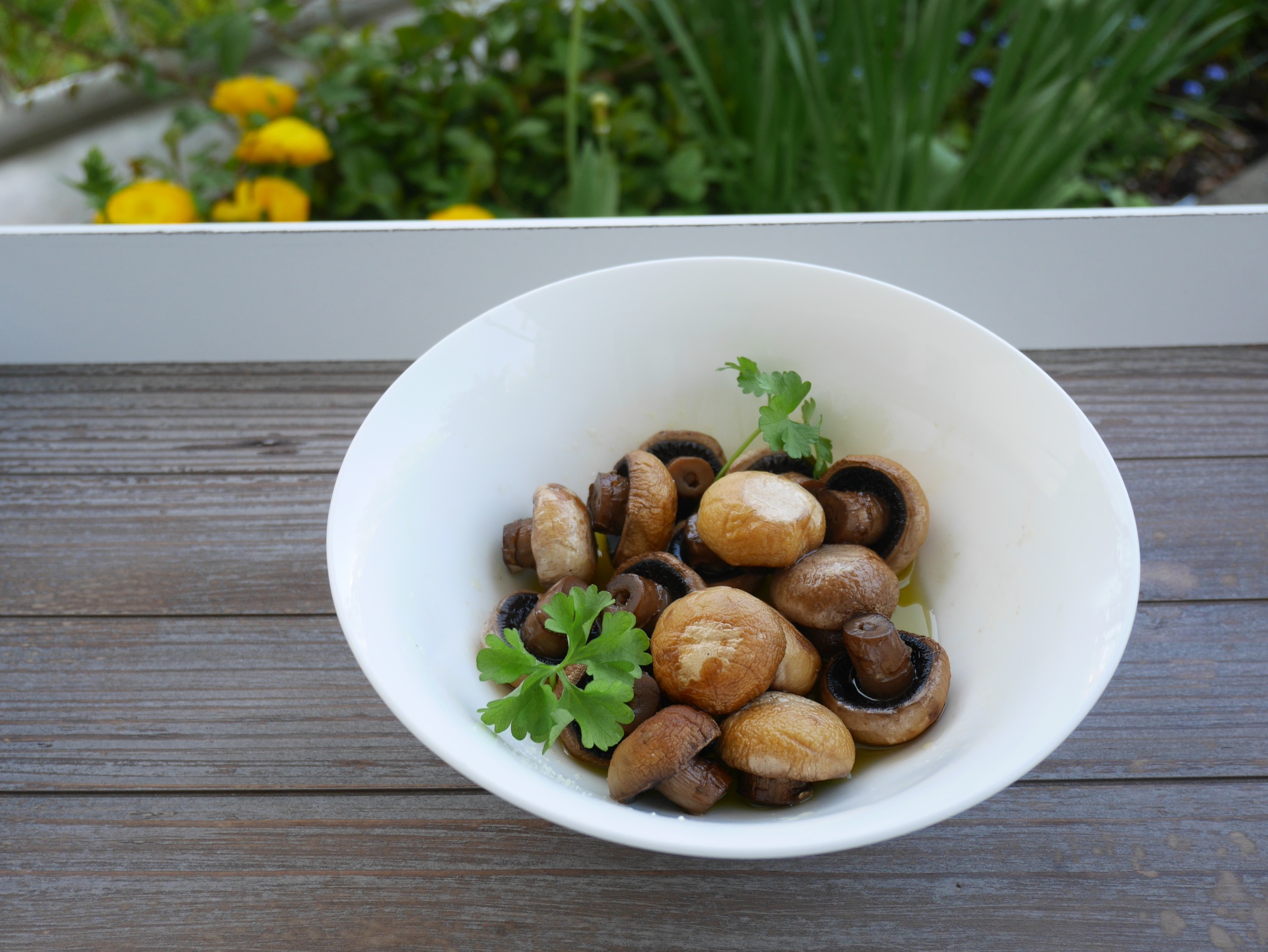 Gegrillte Champignons