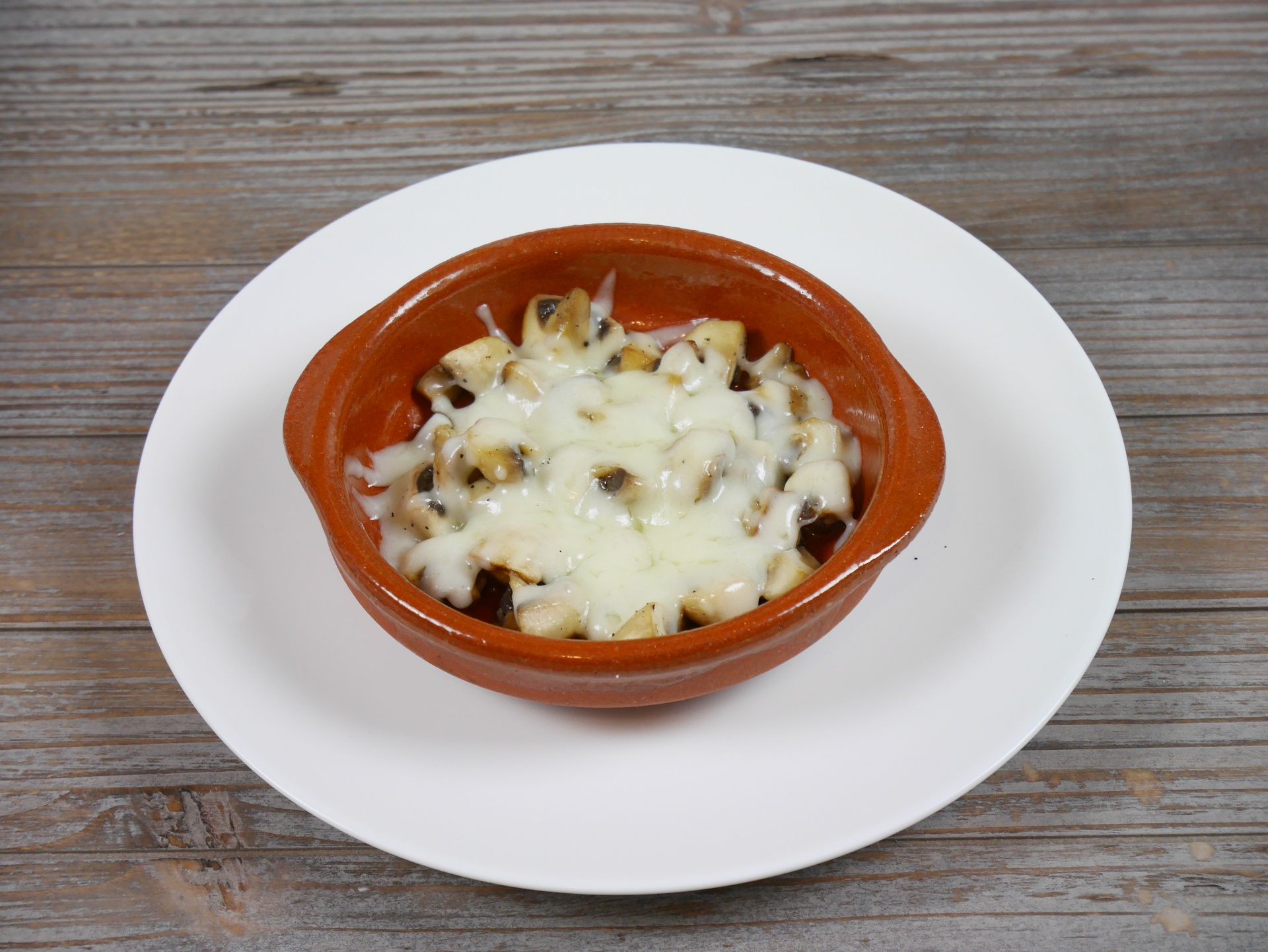Pilzpfnnchen mit Provolone