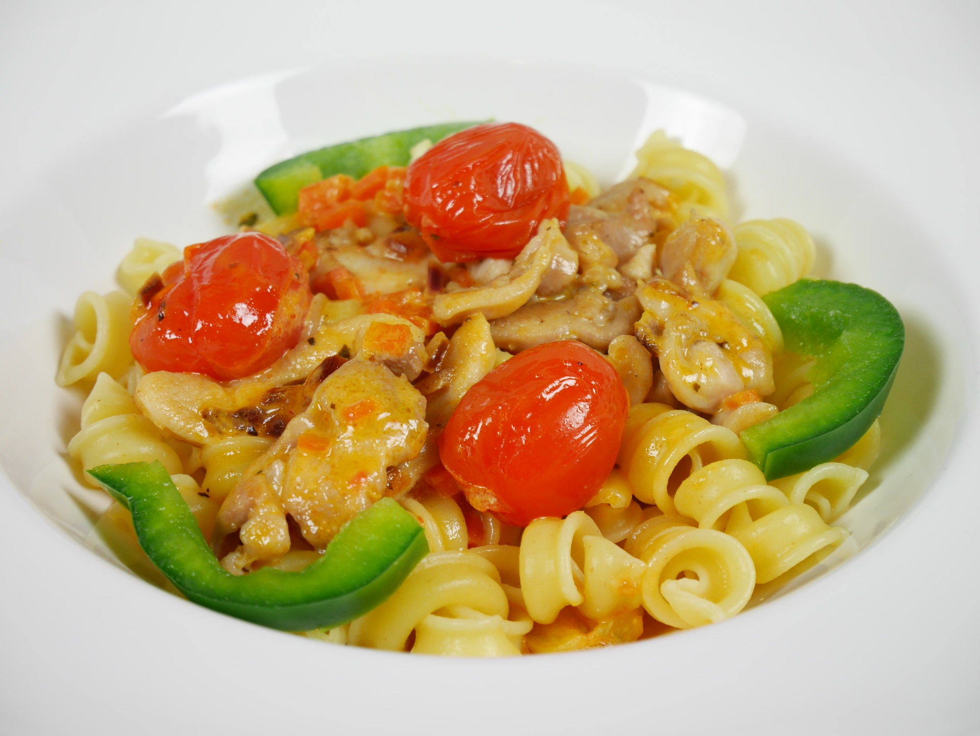 Rollini mit Hhnchenragout