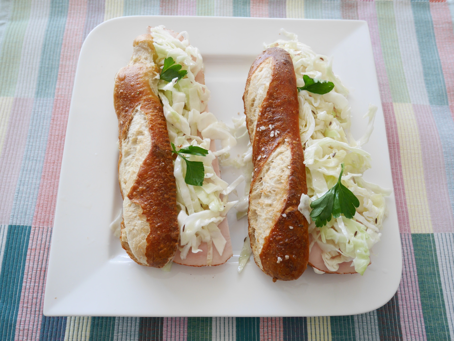 Belegte Laugenstangen