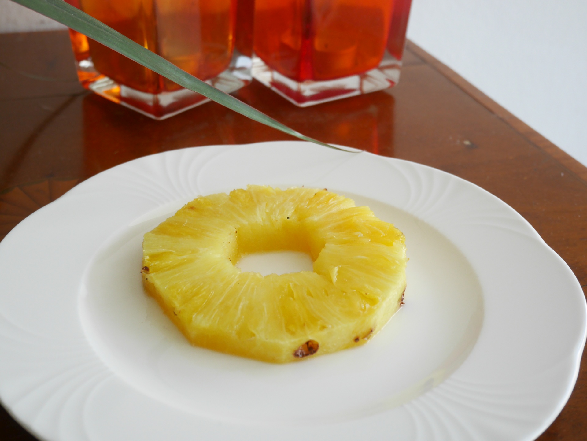 Flambierte Ananas