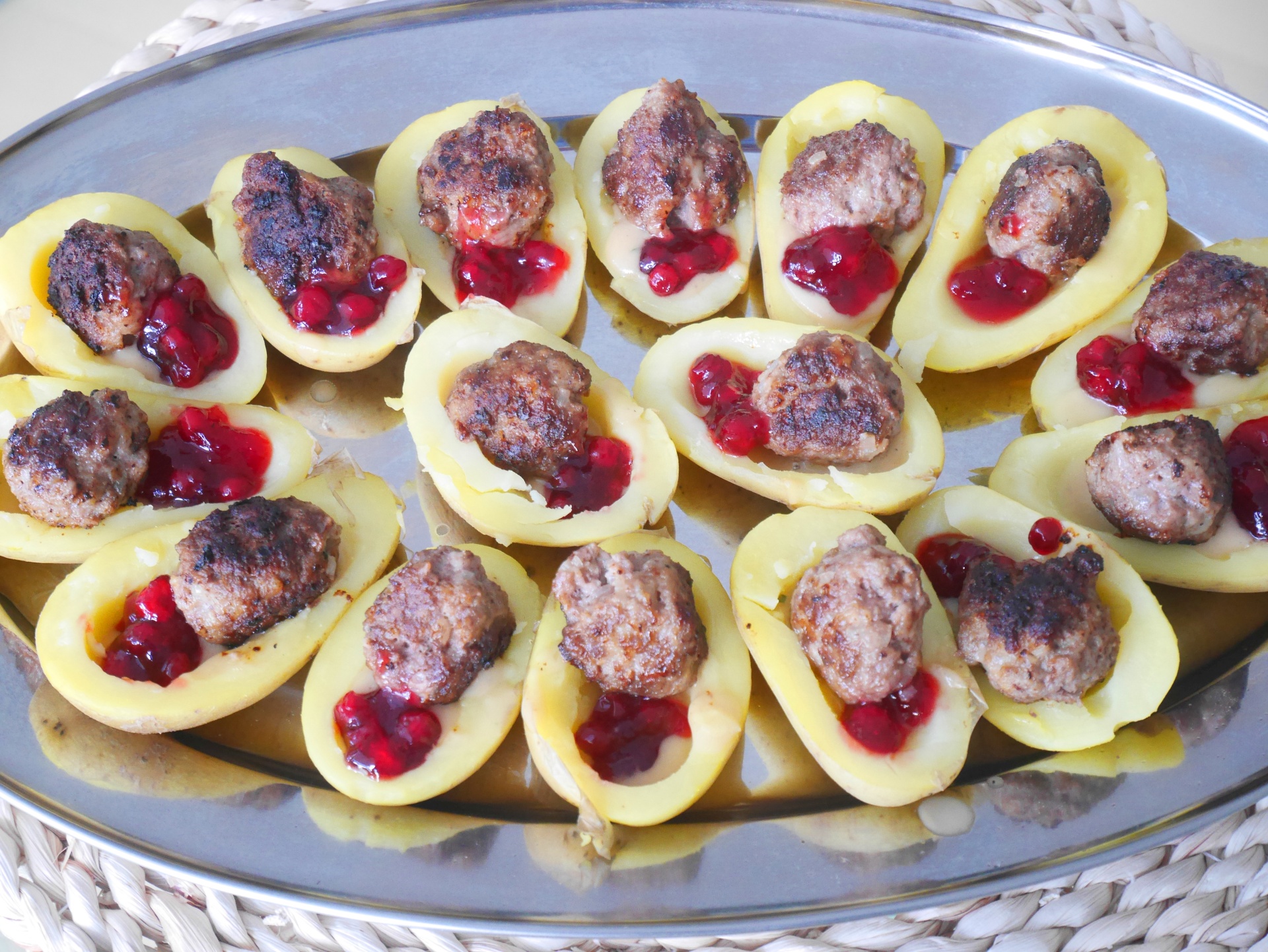 Hackbllchen als Fingerfood