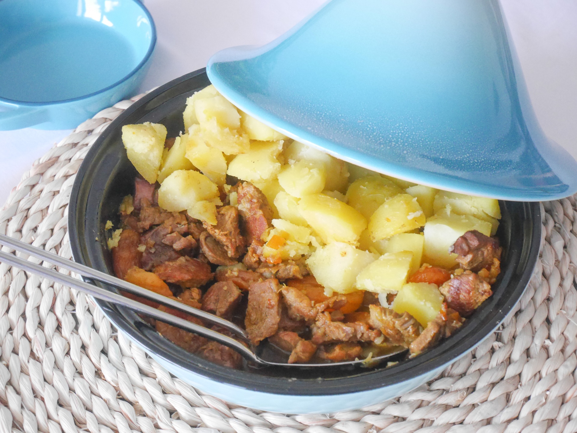 Lamm-Kartoffel-Tajine mit Safran