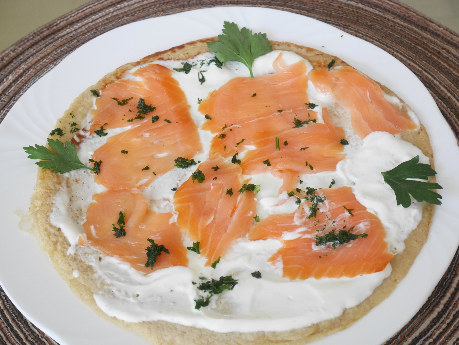 Galettes mit Rucherlachs