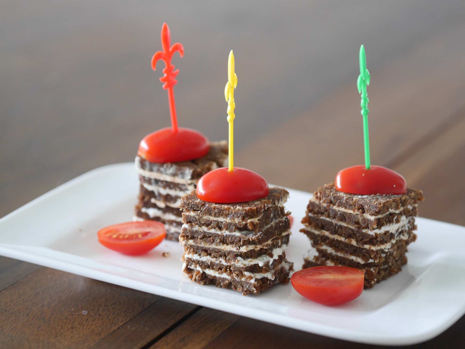Zebrabrote mit Frischkse