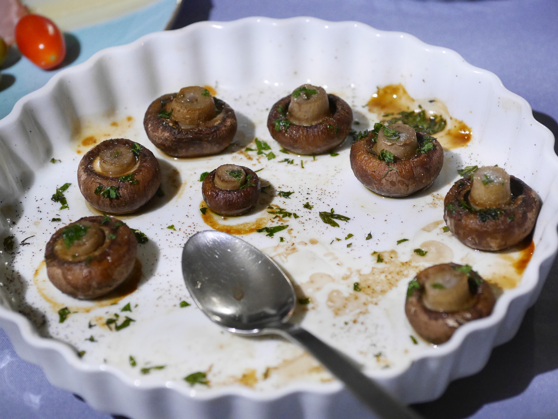 Gerstete Champignons