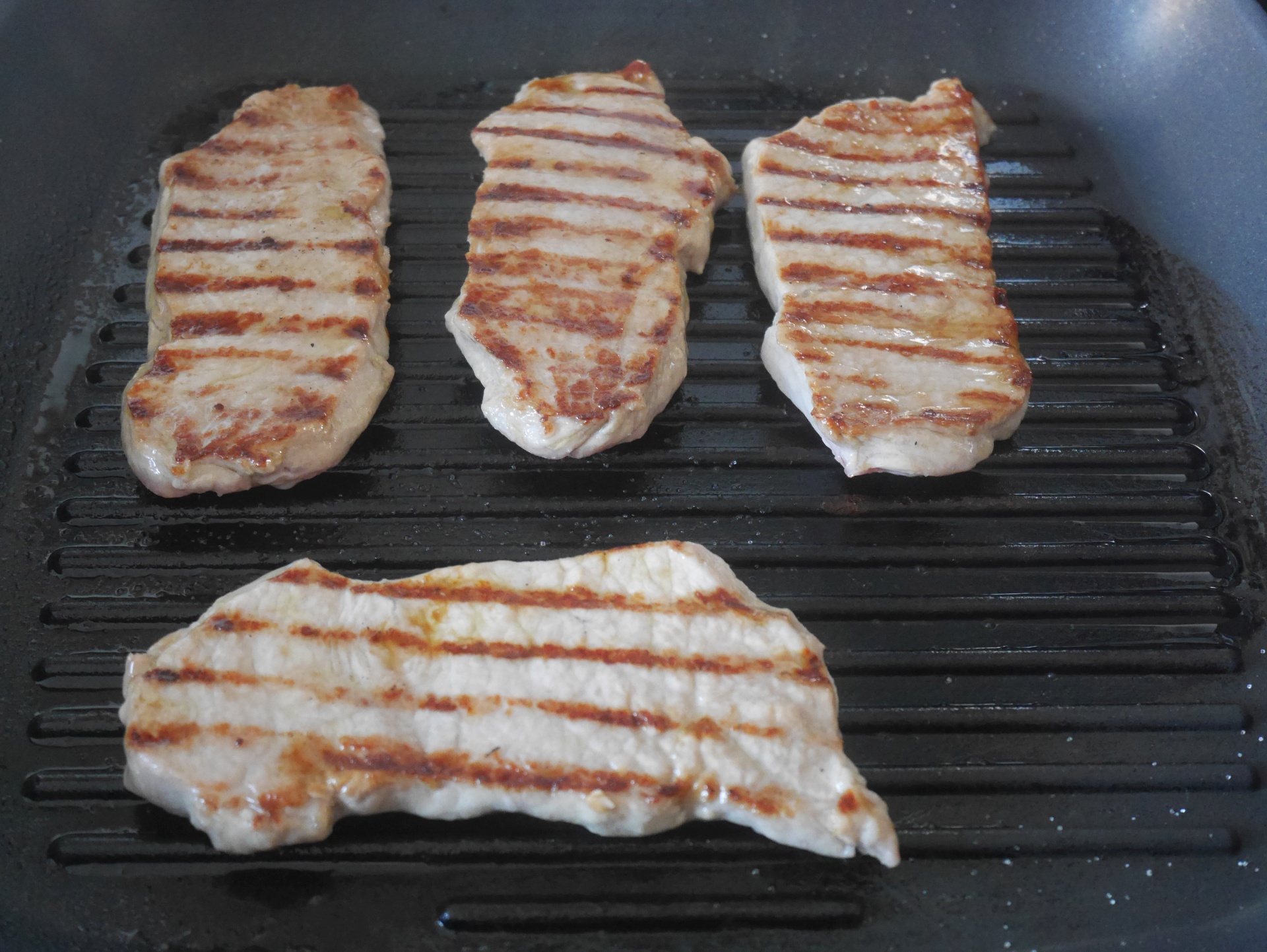 Kalbsrckensteaks, gegrillte